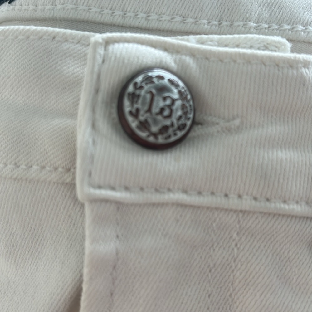 R13 Biker Boy White Cropped Jeans - Picture 11 of 11